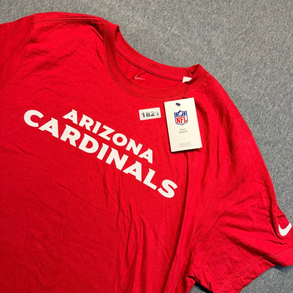 Nike Arizona Cardinals NFL Mens XL Red Short Sleeve Graphic T-Shirt New